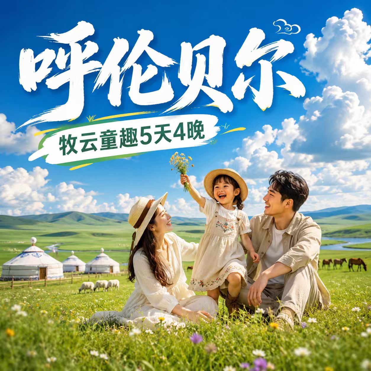 牧云童趣5天4晚呼伦贝尔亲子游